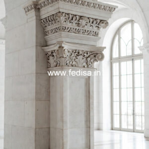 Marble Pillar Design for Resort Decoration