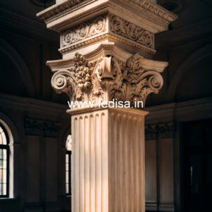 Marble Pillar Design for Luxury Interior
