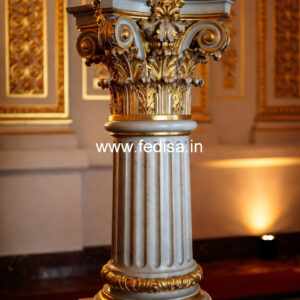 Marble Pillar Design with Artistic Work