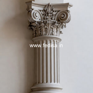 Marble Pillar Design for Luxury Entrance