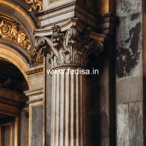 Marble Pillar Design for Rich Exterior