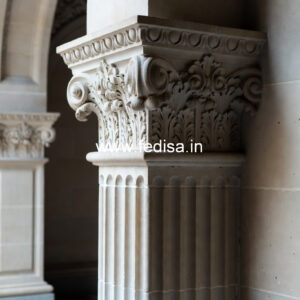 Marble Pillar Design for Gate Entrance