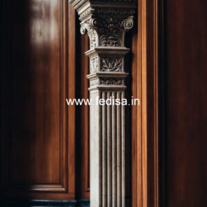 Marble Pillar Design for Hotel Entrance