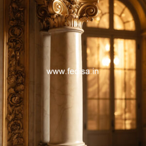 Marble Pillar Design for Palace Style Homes