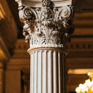 Marble Pillar Design for Living Space