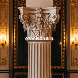 Marble Pillar Design for Rich Look Homes