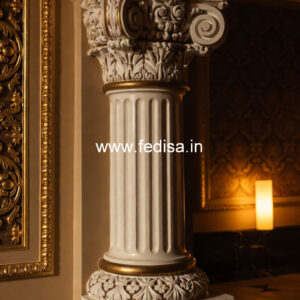 Marble Pillar Design for Exterior Decoration