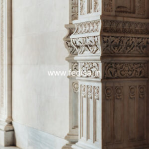 Marble Pillar Design for Luxury Entrance