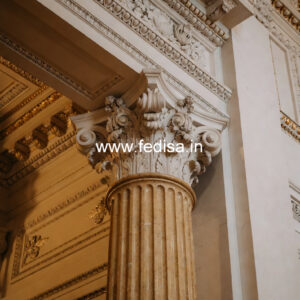 Marble Pillar Design with Classic Style