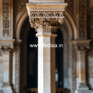 Marble Pillar Design for Modern Exterior