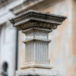 Marble Pillar Design for Elegant Front