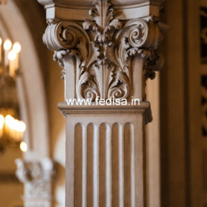 Marble Pillar Design with Classic Beauty