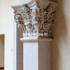 Marble Pillar Design with Classic Look