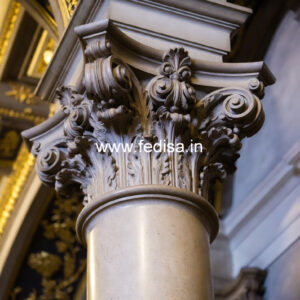 Marble Pillar Design with Artistic Design