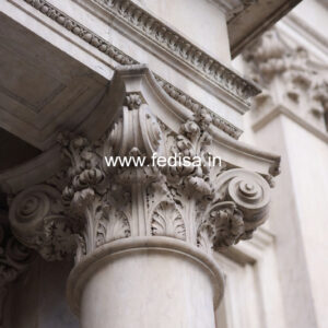 Marble Pillar Design for Porch Decoration