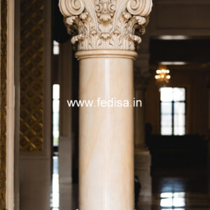 Marble Pillar Design for Farmhouse