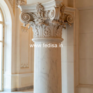 Marble Pillar Design for Living Space