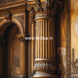 Marble Pillar Design for Rich Look Homes