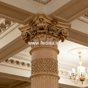 Marble Pillar Design for Exterior Decoration
