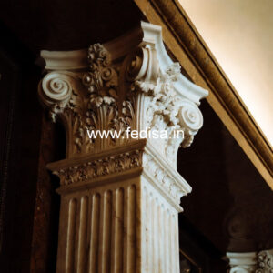 Marble Pillar Design with Modern Finish