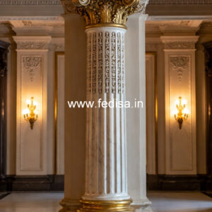 Marble Pillar Design for Elegant Exterior