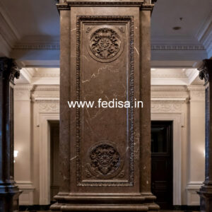 Luxury Marble Pillar Design for Home Entrance