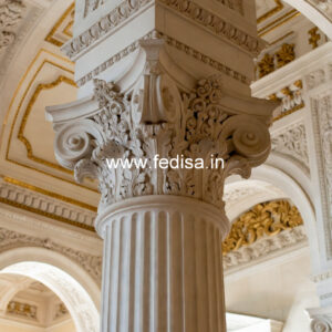 Marble Column Design for Living Room