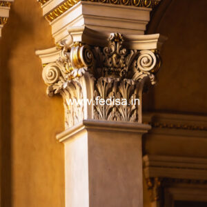 Marble Pillar Design for Stairs Area