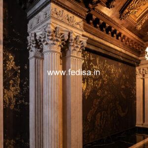 Marble Pillar Design for Luxury Villa