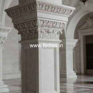 Marble Pillar Design for Gate Entrance
