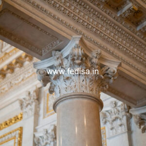 Marble Pillar Design for Exterior Wall