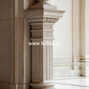 Marble Pillar Design for Lobby Area