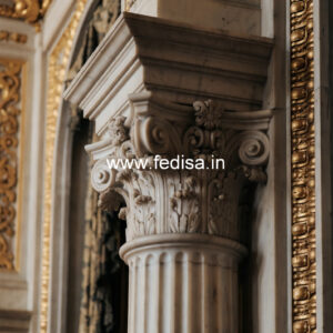 Marble Pillar Design for Living Space