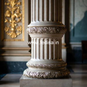 Marble Pillar Design for Exterior Decoration