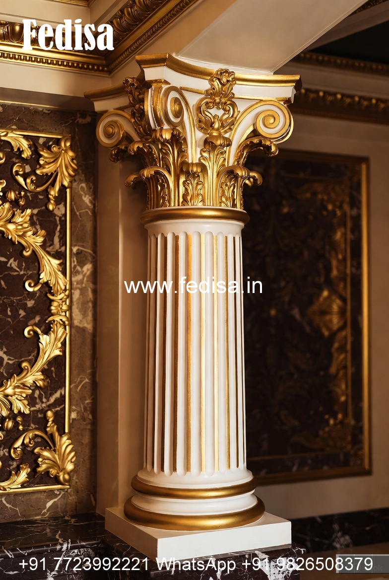 Marble Pillar Design for Elegant Exterior