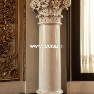 Marble Pillar Design for Rich Interior