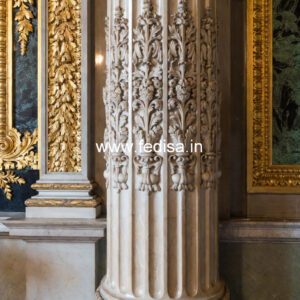Marble Pillar Design for Luxury Entrance
