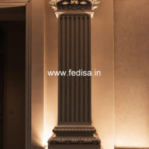 Marble Pillar Design with Classic Finish