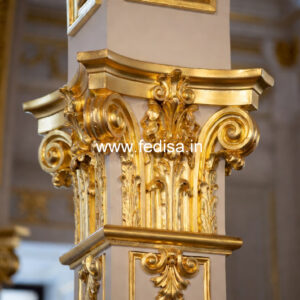 Marble Pillar Design with Luxury Finish