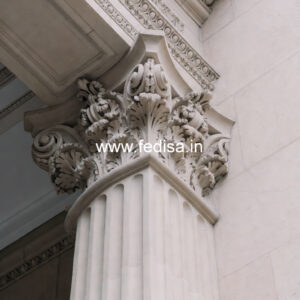 Marble Pillar Design for Premium Entry