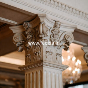 Marble Pillar Design with Royal Finish