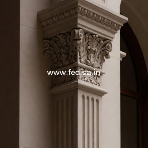 Marble Column Design for Living Room