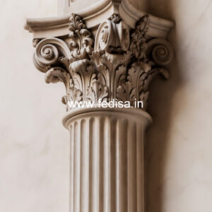 Marble Pillar Design with Lighting