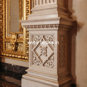 Marble Pillar Design for Luxury Villa