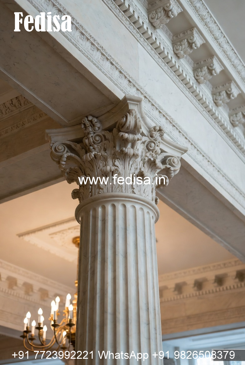 Classic White Marble Column Ideas