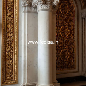 Marble Pillar Design for Wedding Hall