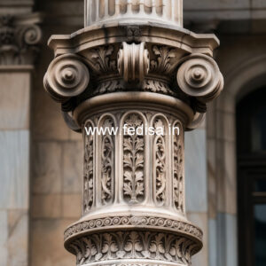 Marble Pillar Design for Palace Style Homes