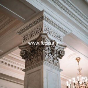 Marble Pillar Design for Exterior Wall
