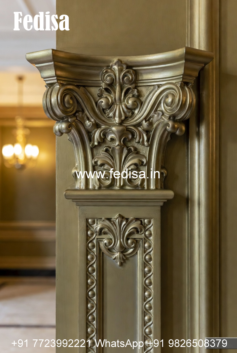 Marble Pillar Design for Temple Entrance