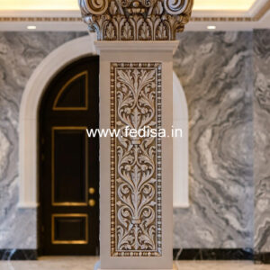 Marble Pillar Design for Living Space